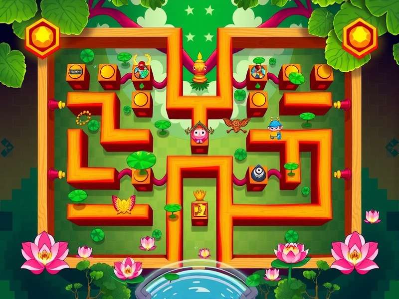 Lotus Maze Master Gameplay Screenshot